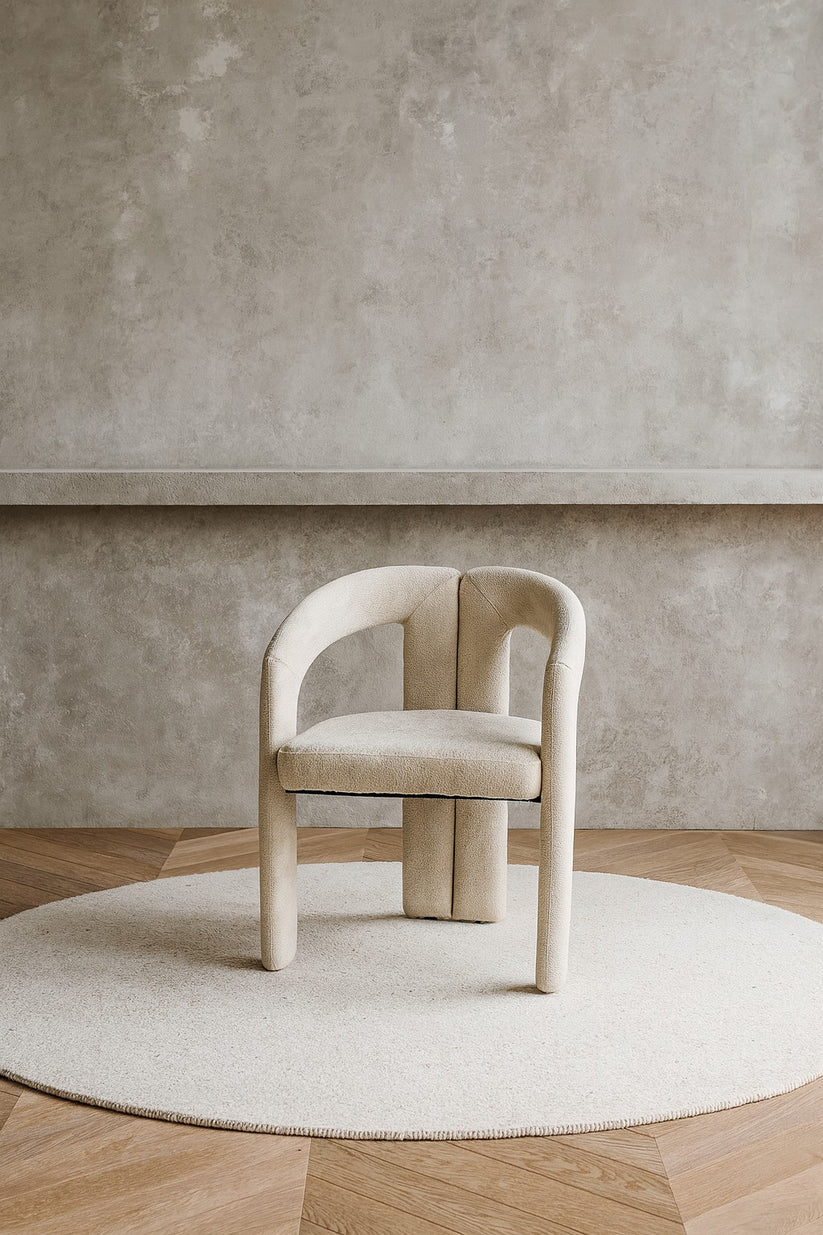 Chaise Onix chenille taupe clair